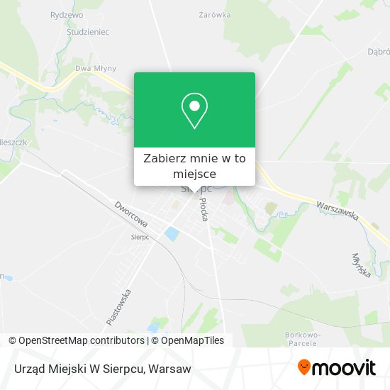 Mapa Urząd Miejski W Sierpcu