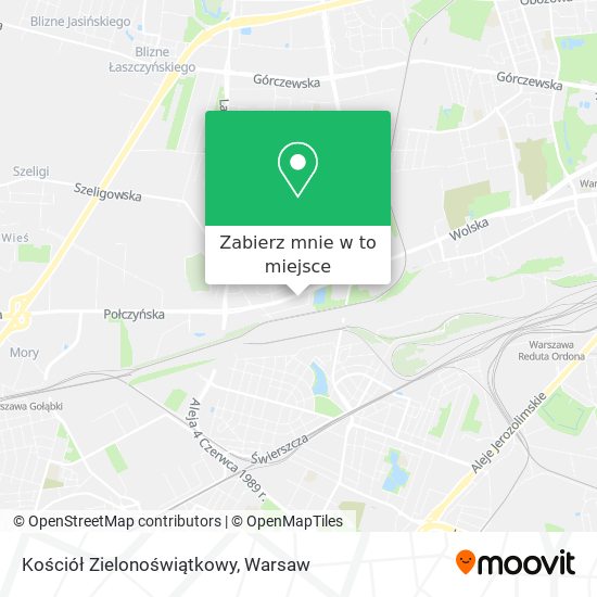 Mapa Kościół Zielonoświątkowy