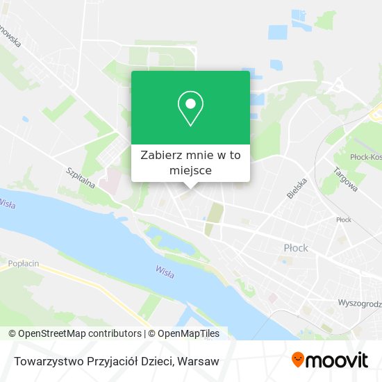 Mapa Towarzystwo Przyjaciół Dzieci