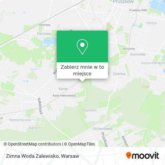 Mapa Zimna Woda Zalewisko