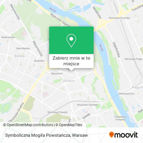 Mapa Symboliczna Mogiła Powstańcza