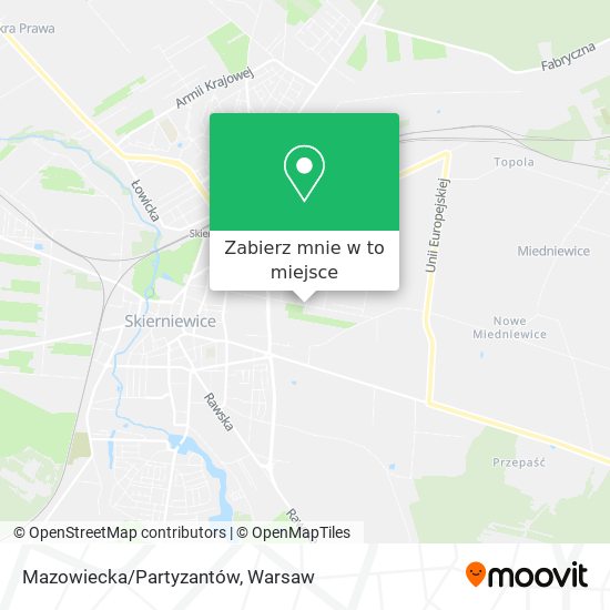 Mapa Mazowiecka/Partyzantów