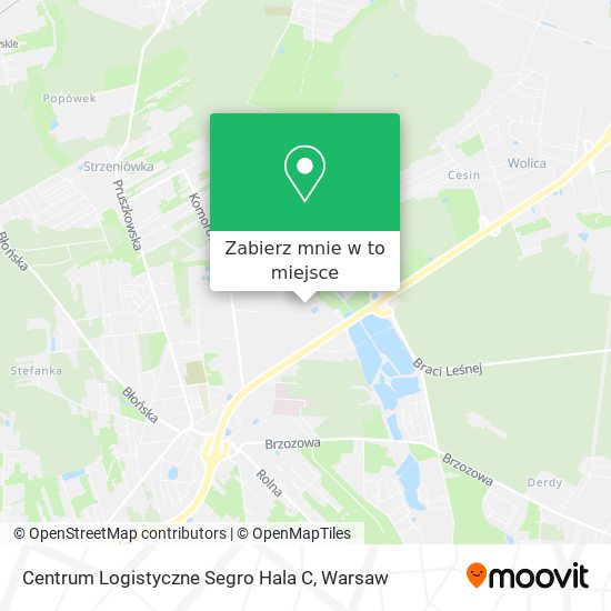 Mapa Centrum Logistyczne Segro Hala C