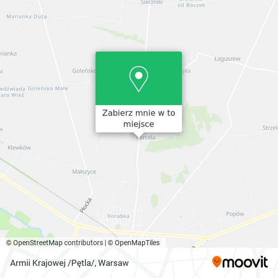 Mapa Armii Krajowej /Pętla/