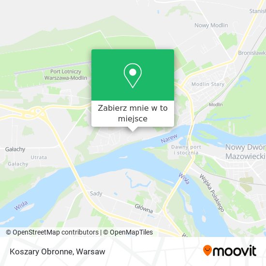 Mapa Koszary Obronne