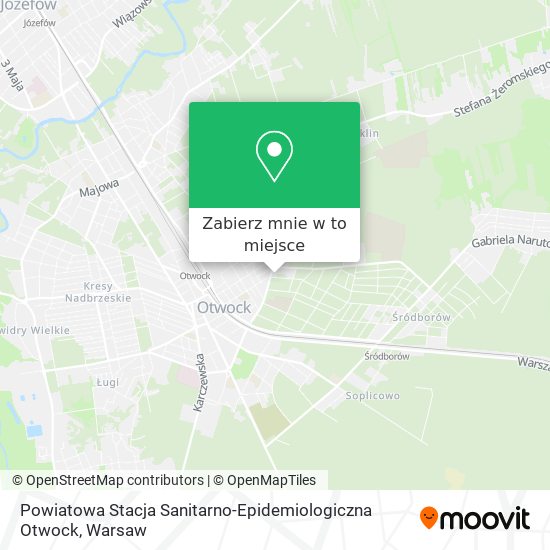 Mapa Powiatowa Stacja Sanitarno-Epidemiologiczna Otwock