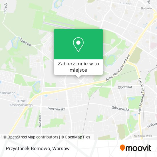 Mapa Przystanek Bemowo