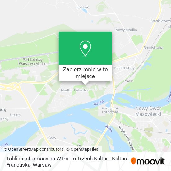 Mapa Tablica Informacyjna W Parku Trzech Kultur - Kultura Francuska