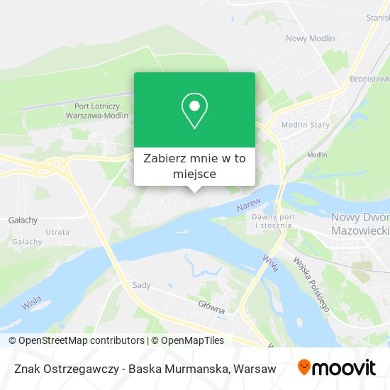 Mapa Znak Ostrzegawczy - Baska Murmanska