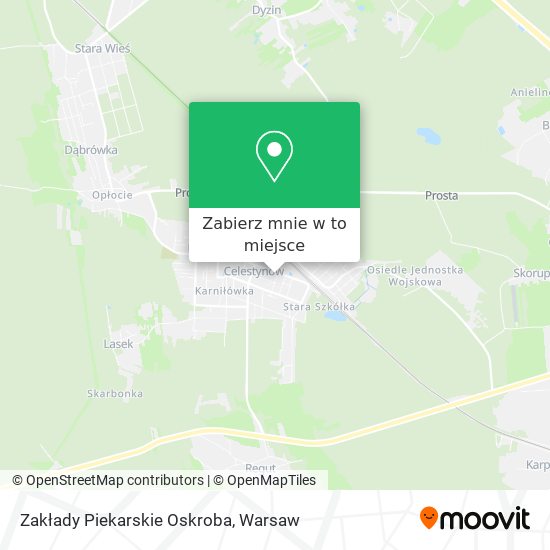 Mapa Zakłady Piekarskie Oskroba