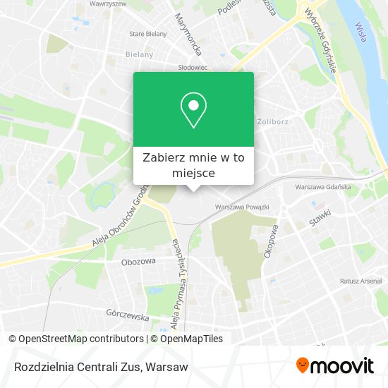 Mapa Rozdzielnia Centrali Zus