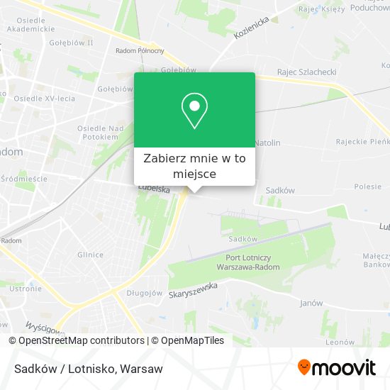 Mapa Sadków / Lotnisko