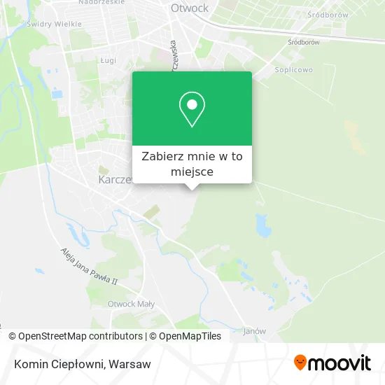 Mapa Komin Ciepłowni