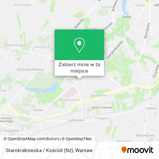 Mapa Starokrakowska / Kościół (Nż)