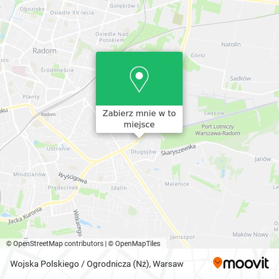 Mapa Wojska Polskiego / Ogrodnicza (Nż)