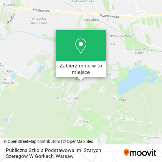 Mapa Publiczna Szkoła Podstawowa Im. Szarych Szeregów W Górkach