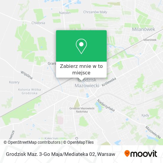 Mapa Grodzisk Maz. 3-Go Maja / Mediateka 02