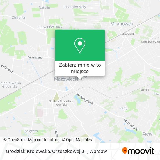 Mapa Grodzisk Królewska / Orzeszkowej 01