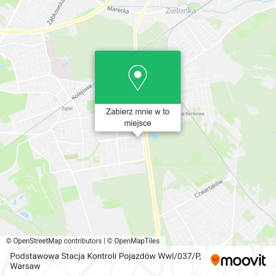 Mapa Podstawowa Stacja Kontroli Pojazdów Wwl / 037 / P
