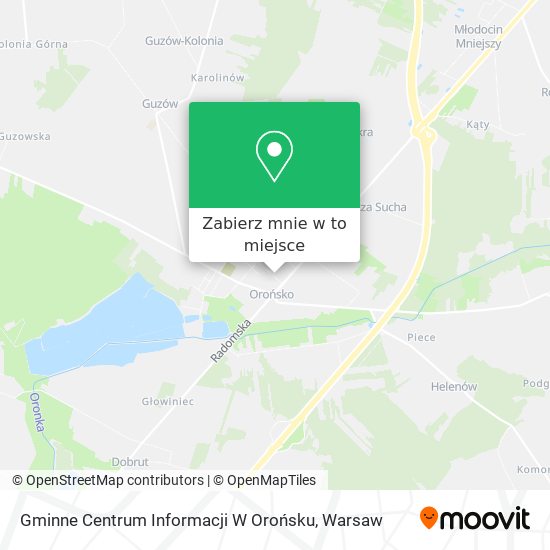 Mapa Gminne Centrum Informacji W Orońsku