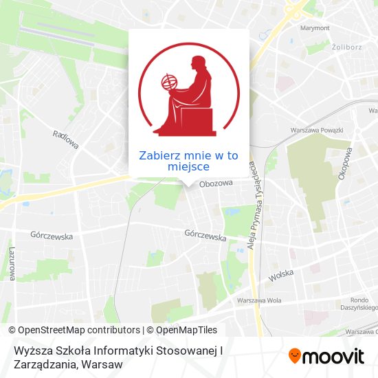 Mapa Wyższa Szkoła Informatyki Stosowanej I Zarządzania