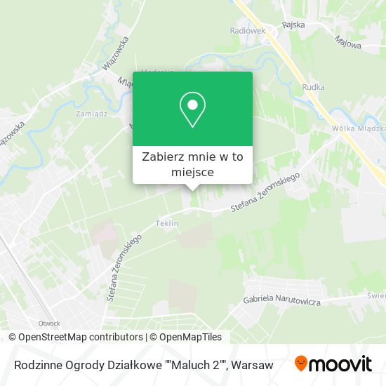 Mapa Rodzinne Ogrody Działkowe ""Maluch 2""