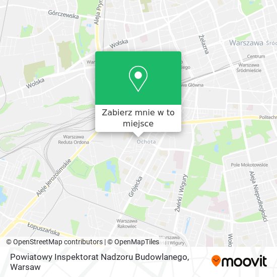 Mapa Powiatowy Inspektorat Nadzoru Budowlanego