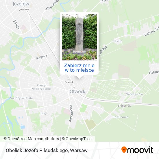 Mapa Obelisk Józefa Piłsudskiego