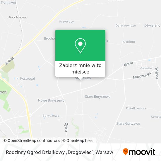 Mapa Rodzinny Ogród Działkowy „Drogowiec”