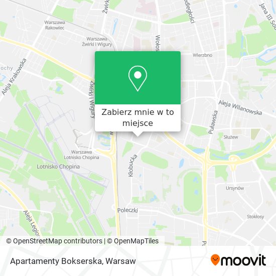 Mapa Apartamenty Bokserska