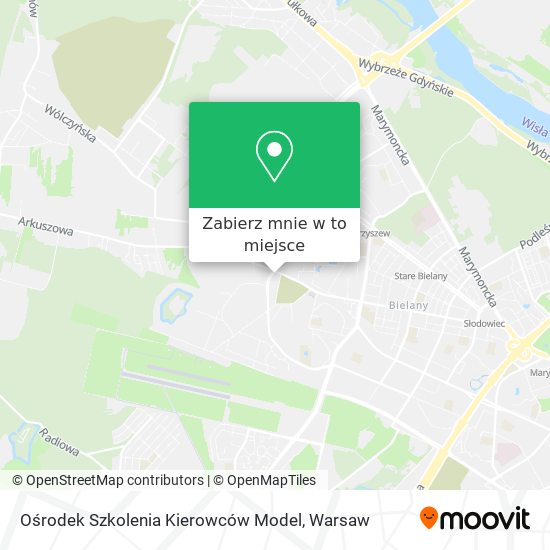 Mapa Ośrodek Szkolenia Kierowców Model