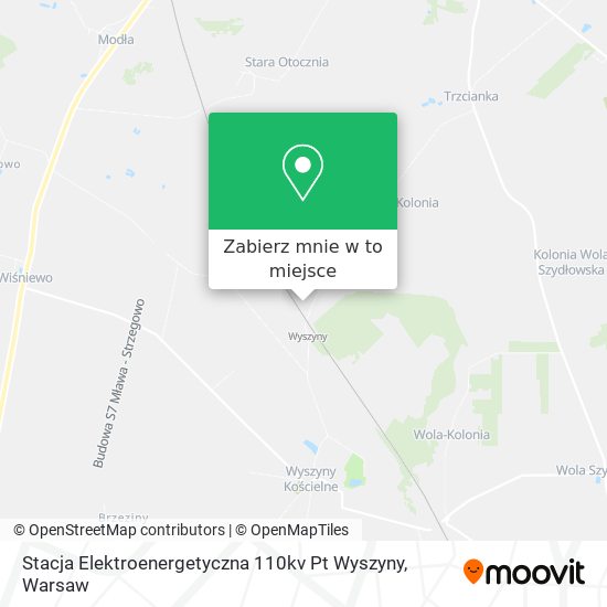 Mapa Stacja Elektroenergetyczna 110kv Pt Wyszyny