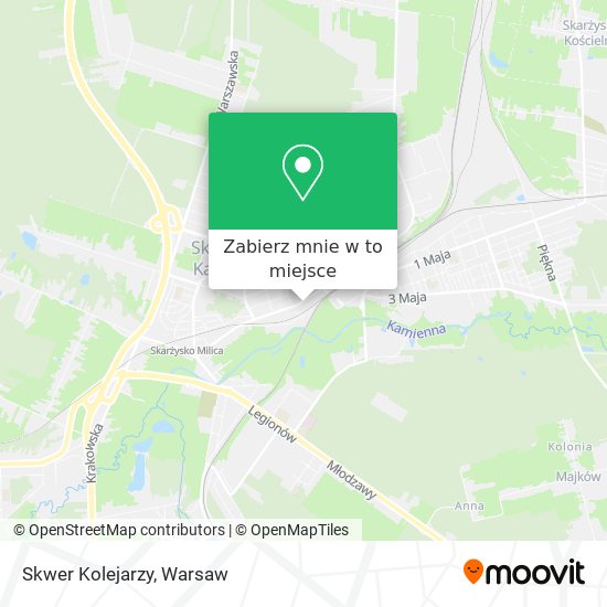 Mapa Skwer Kolejarzy