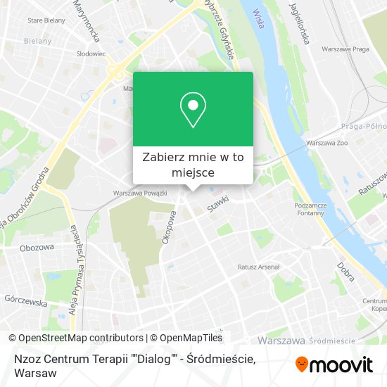 Mapa Nzoz Centrum Terapii ""Dialog"" - Śródmieście