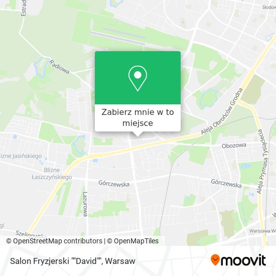 Mapa Salon Fryzjerski ""David""