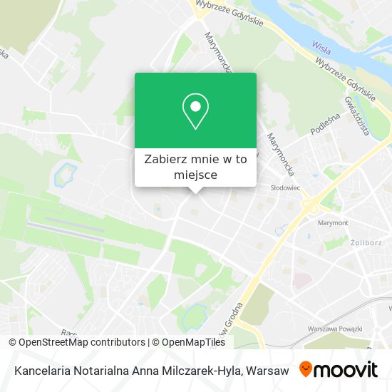 Mapa Kancelaria Notarialna Anna Milczarek-Hyla