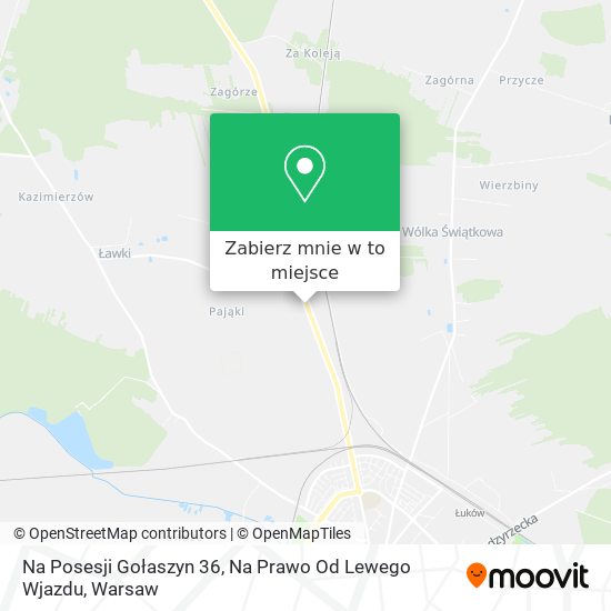 Mapa Na Posesji Gołaszyn 36, Na Prawo Od Lewego Wjazdu