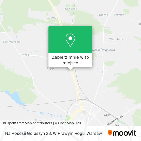 Mapa Na Posesji Gołaszyn 28, W Prawym Rogu