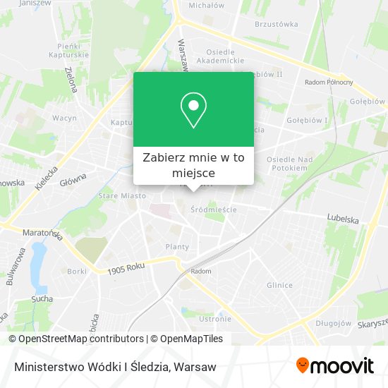 Mapa Ministerstwo Wódki I Śledzia