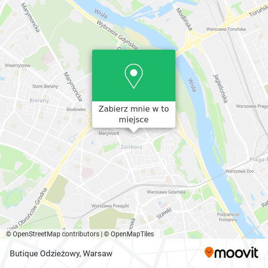 Mapa Butique Odzieżowy