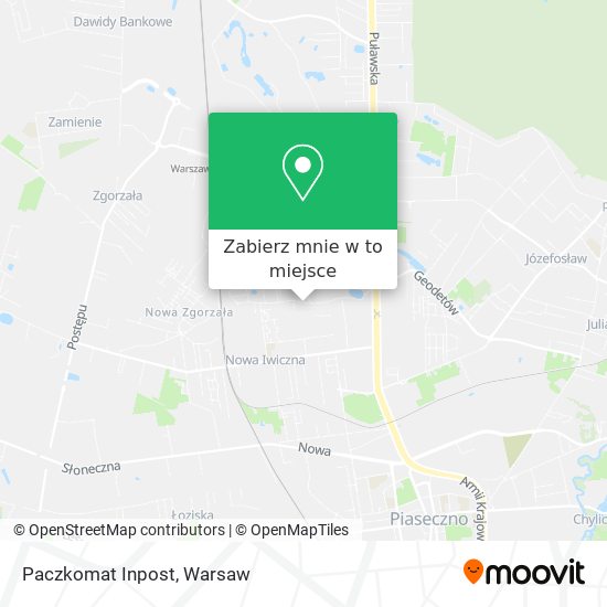 Mapa Paczkomat Inpost