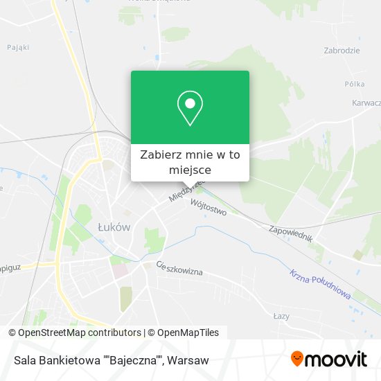 Mapa Sala Bankietowa ""Bajeczna""