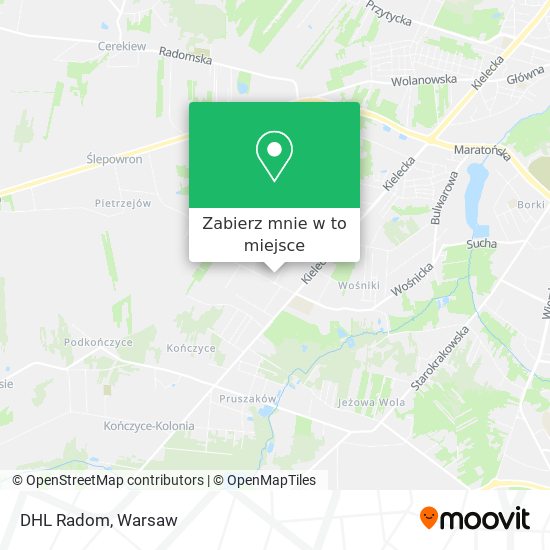 Mapa DHL Radom