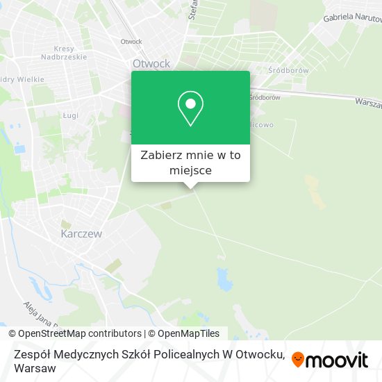 Mapa Zespół Medycznych Szkół Policealnych W Otwocku