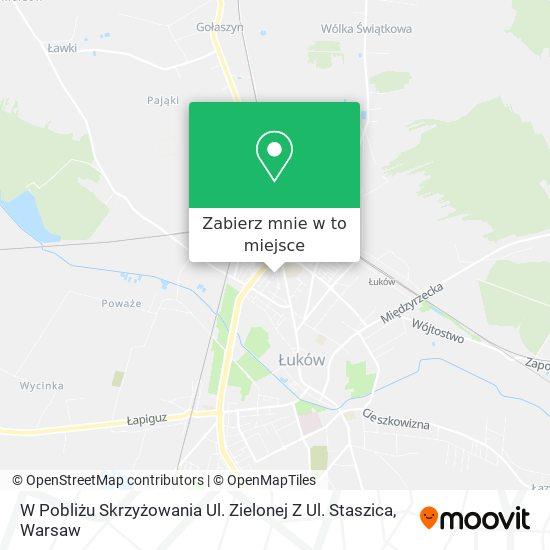 Mapa W Pobliżu Skrzyżowania Ul. Zielonej Z Ul. Staszica