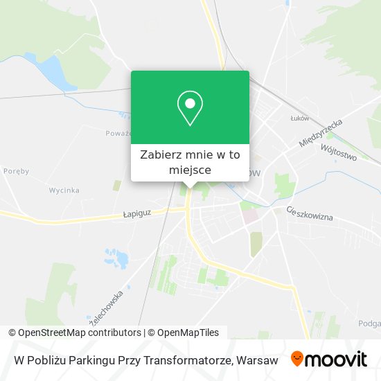 Mapa W Pobliżu Parkingu Przy Transformatorze