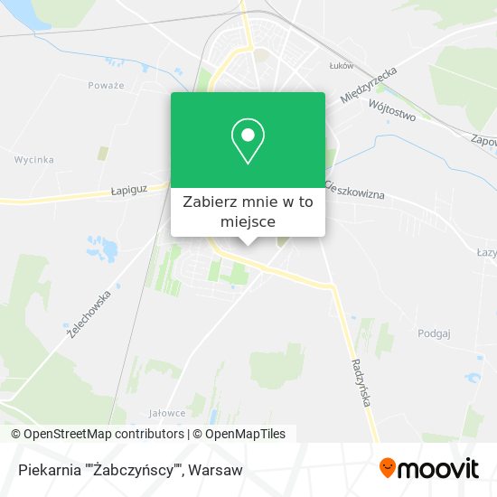 Mapa Piekarnia ""Żabczyńscy""