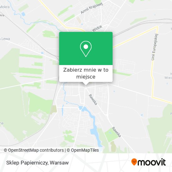 Mapa Sklep Papierniczy