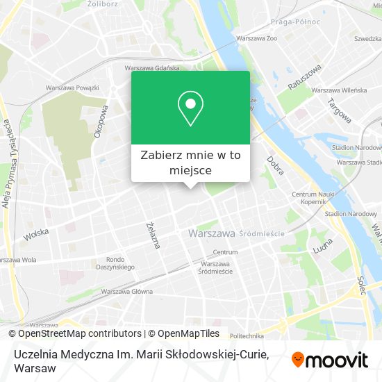 Mapa Uczelnia Medyczna Im. Marii Skłodowskiej-Curie