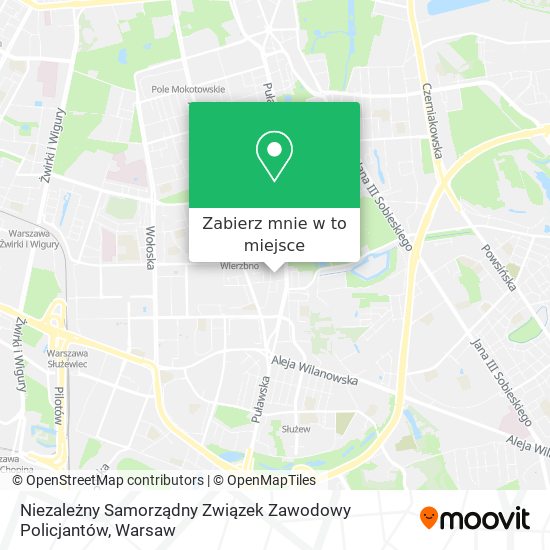 Mapa Niezależny Samorządny Związek Zawodowy Policjantów